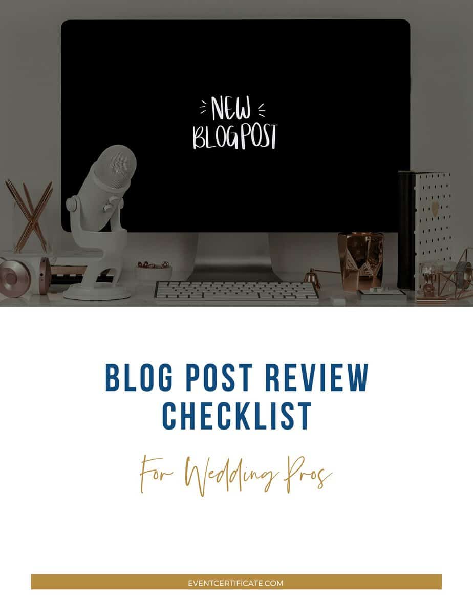 Blog Post Review Checklist